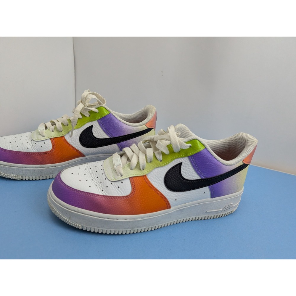 Nike Air Force 1 Low Shoes Womens Size 11 Multicolor Gradient Leather FD0801-100 - Picture 2 of 16